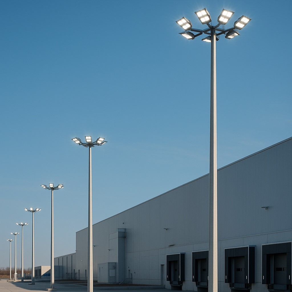 Fabrika ve Sanayi Bölgelerinde Aydınlatma Direği Kullanımı