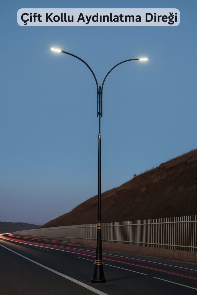 Irak tipi cift kollu aydinlatma diregi