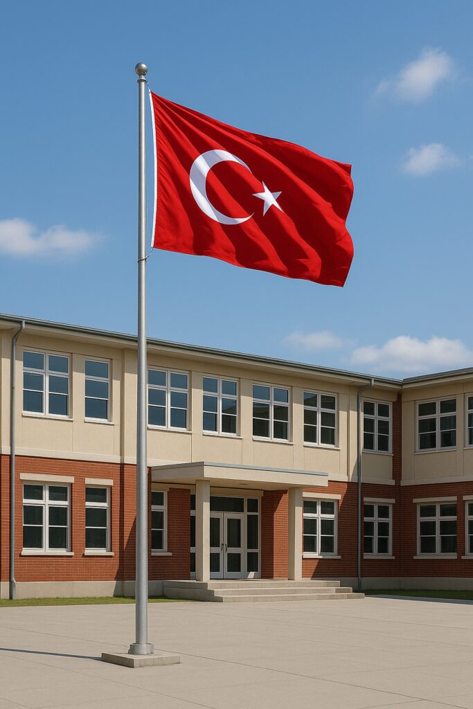 Bayrak Direği İmalatı Hizmetleri 3 Okul bayrak diregi